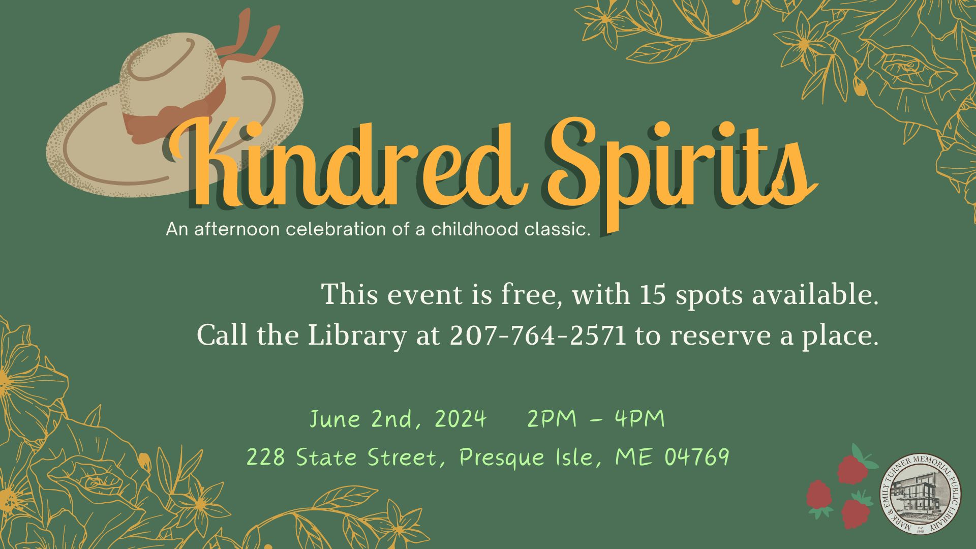 Anne of Green Gables LibHouse event