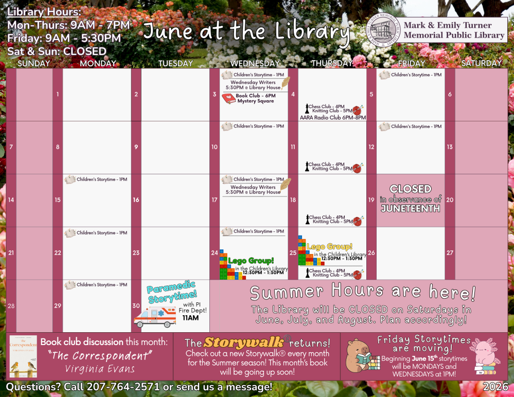June at the Library 2026