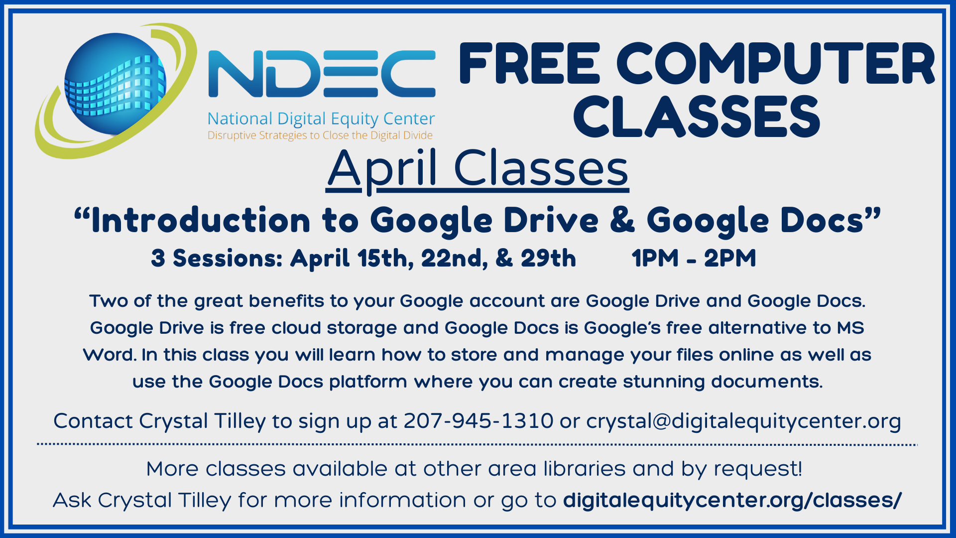 NDEC Classes Banner Template 1